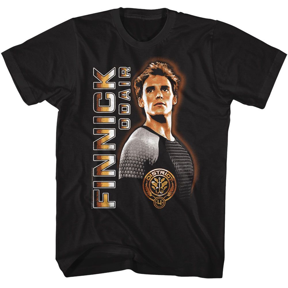 Hunger Games - Finnick Vertical Text T-Shirt Hoodie, Sweatshirt | CiraTrend.com