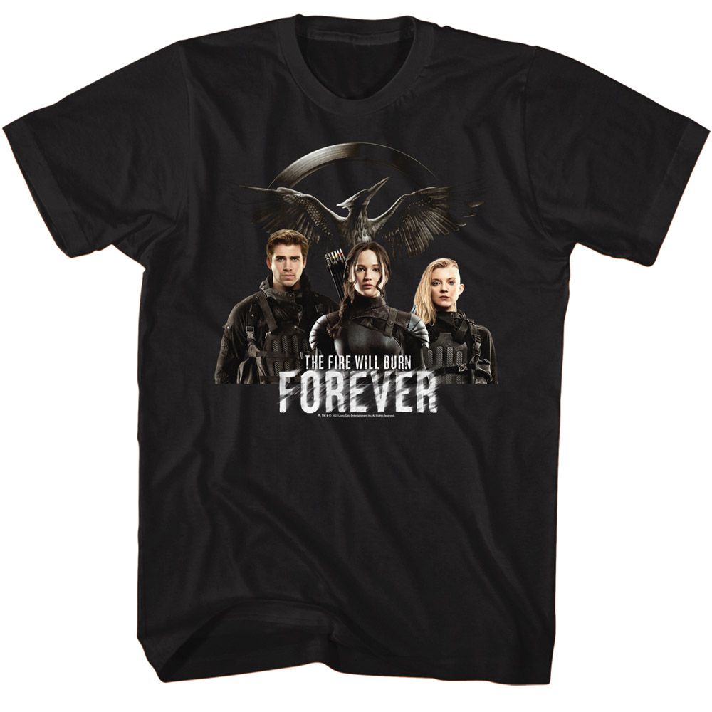 Hunger Games - Fire Will Burn Forever T-Shirt Hoodie, Sweatshirt | CiraTrend.com