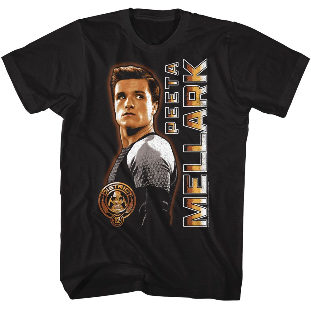 Hunger Games - Peeta Vertical Text T-Shirt Hoodie, Sweatshirt | CiraTrend.com