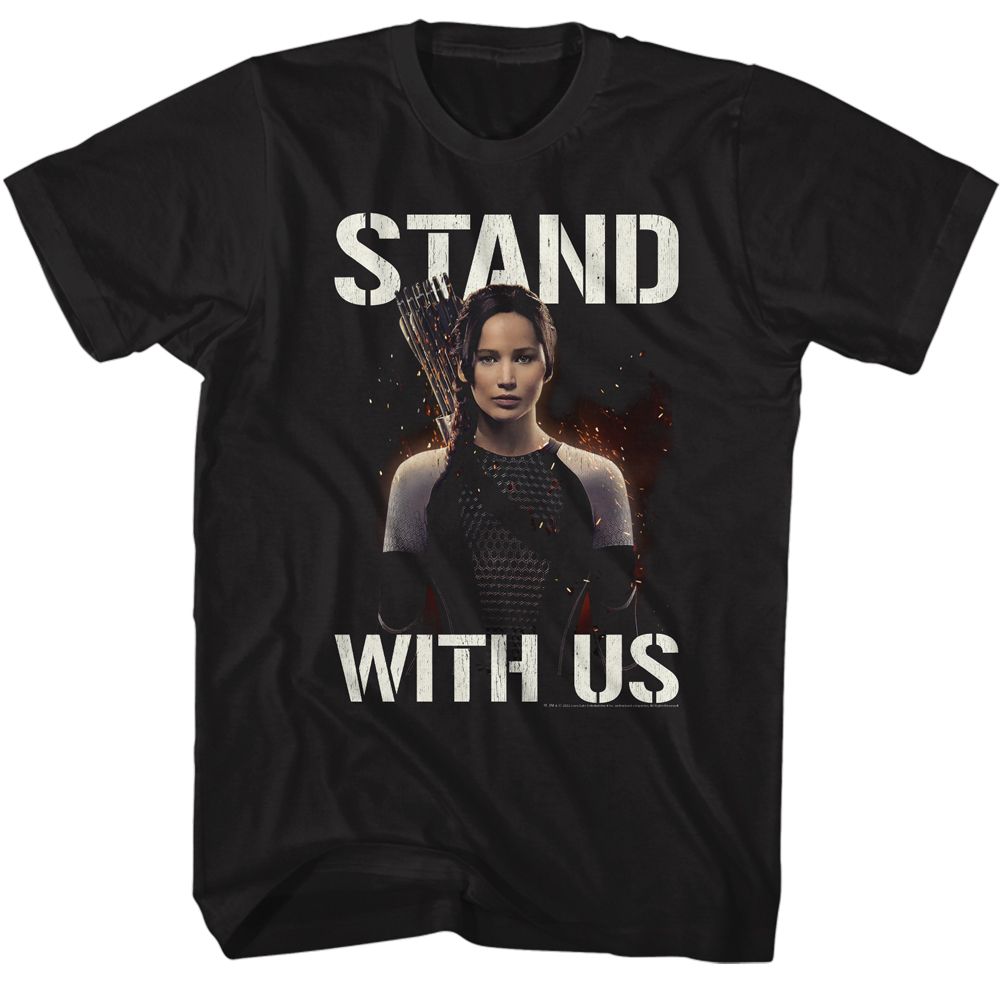 Hunger Games - Stand With Us Katniss Boyfriend Tee Hoodie, Sweatshirt | CiraTrend.com