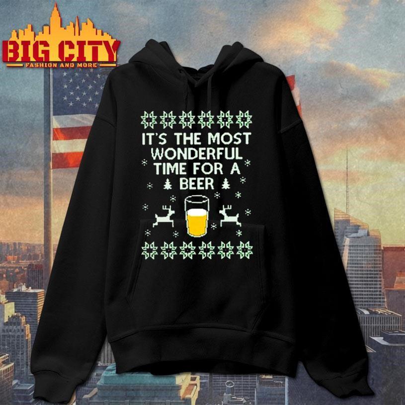 it’s the most wonderful time for a beer Ugly Christmas Shirt