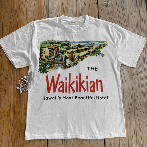 'THE WAIKIKIAN' HOTEL HEAVYWEIGHT WHITE T-SHIRT Hoodie, Sweatshirt | CiraTrend.com (Image 1)