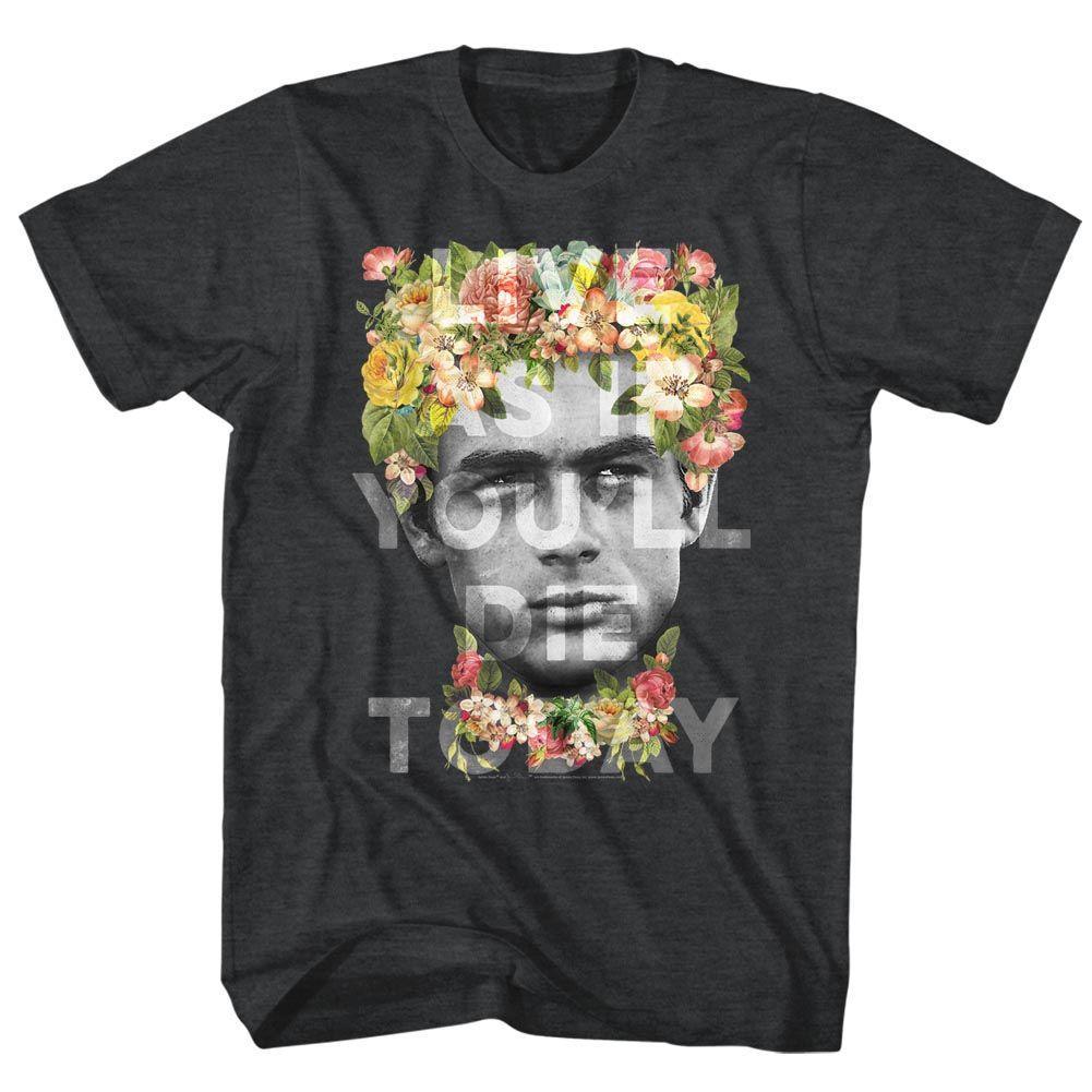 James Dean Flower Crown Boyfriend Tee Hoodie, Sweatshirt | CiraTrend.com