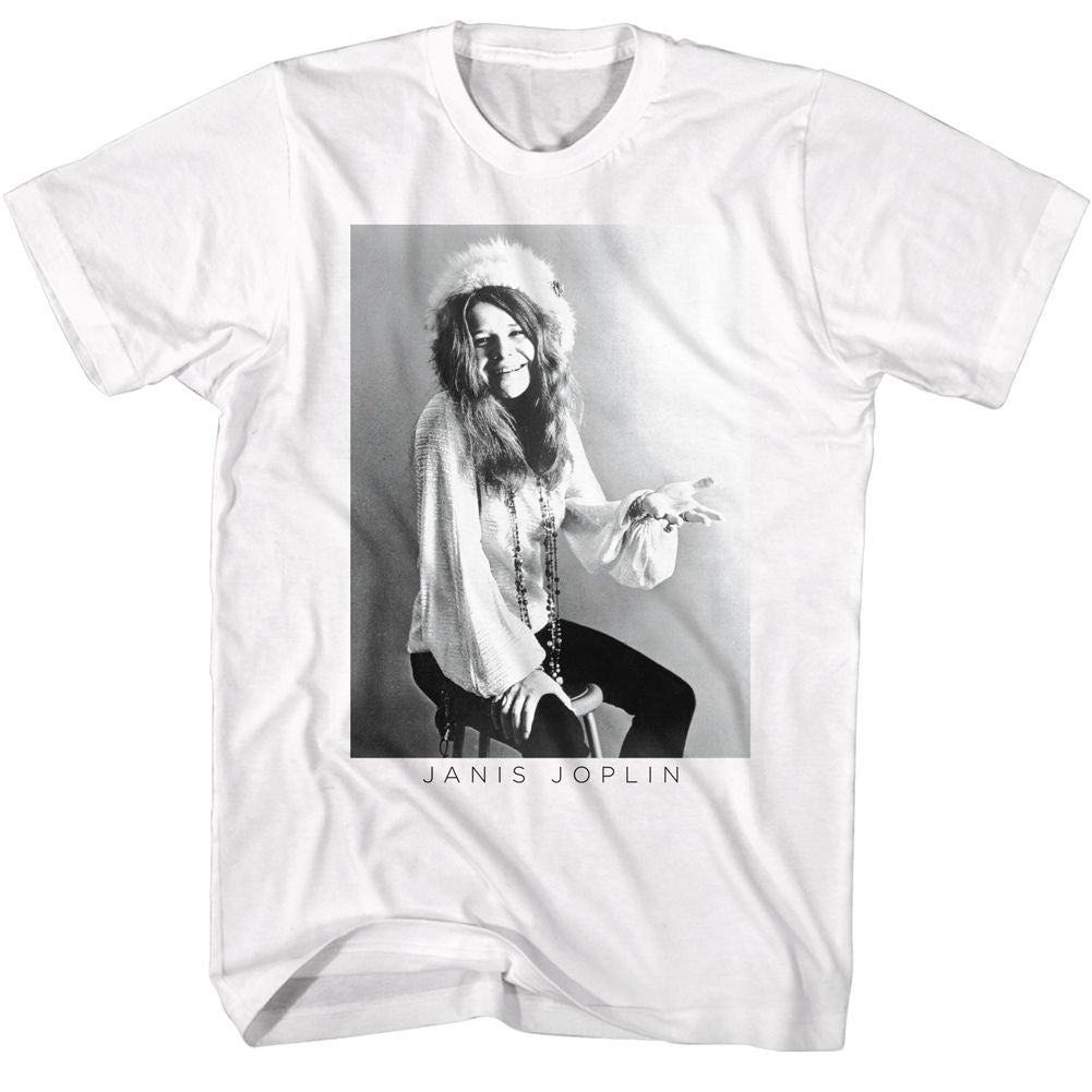 Janis Joplin - BW Boyfriend Tee Hoodie, Sweatshirt | CiraTrend.com
