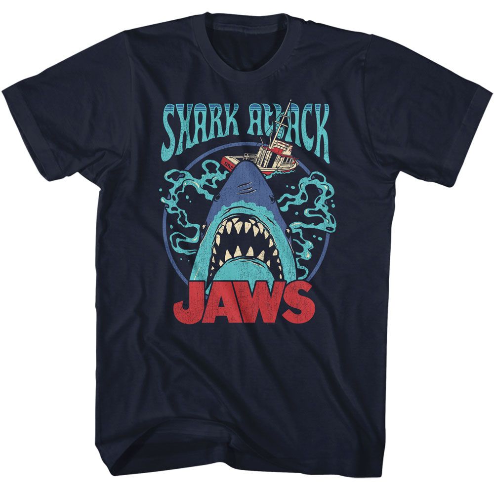 Jaws - Swirly Water Boyfriend Tee Hoodie, Sweatshirt | CiraTrend.com