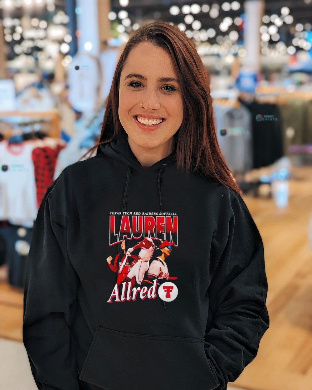 Lauren Allred Texas Tech Red Raiders softball player collage shirt