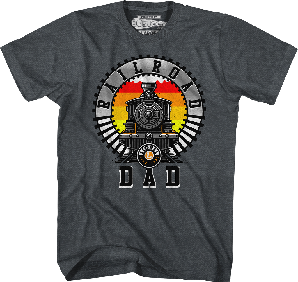 Railroad Dad Lionel Trains T-Shirt Hoodie, Sweatshirt | CiraTrend.com (Image 1)