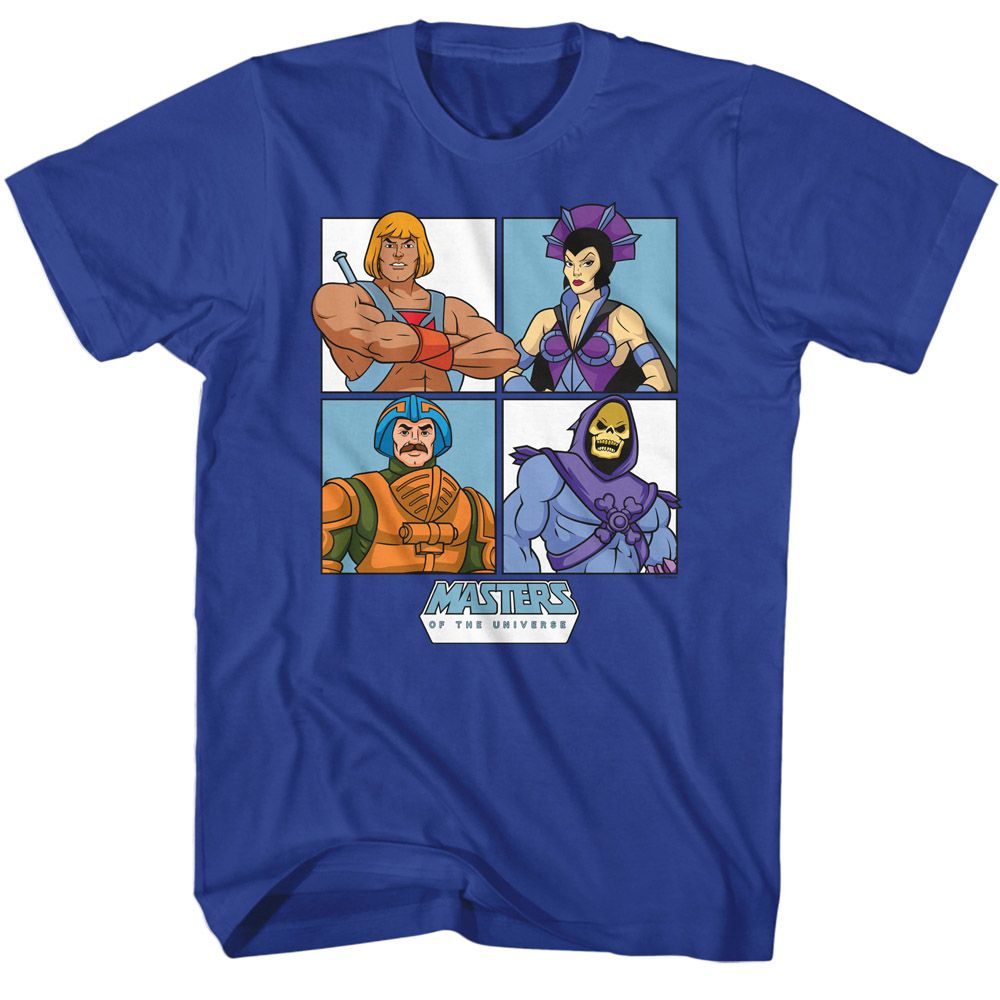 Masters Of The Universe - MOTU Four Character Squares Boyfriend Tee Hoodie, Sweatshirt | CiraTrend.com