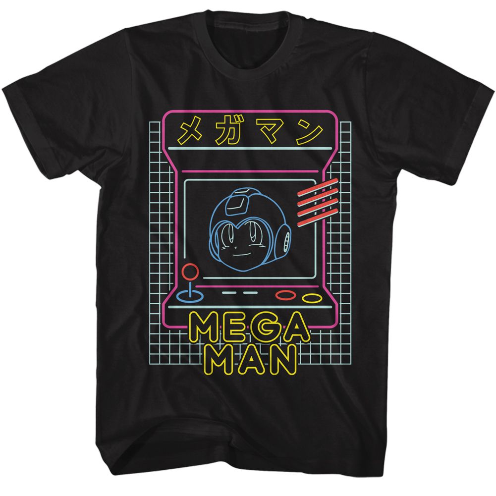 Mega Man - Neon Arcade Boyfriend Tee Hoodie, Sweatshirt | CiraTrend.com