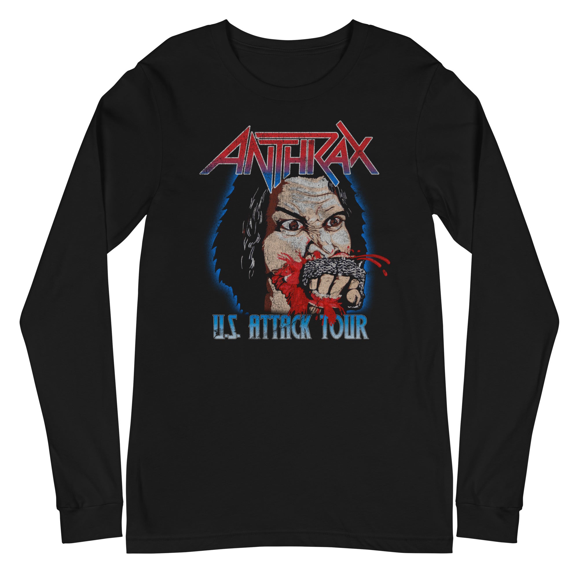 Anthrax  US Attack Tour Long Sleeve  T Shirt Apparel Hoodie, Sweatshirt | CiraTrend.com