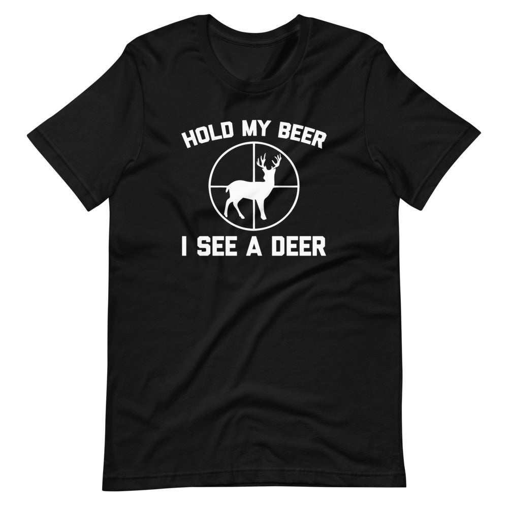 Hold My Beer, I See A Deer T-Shirt (Unisex) Hoodie, Sweatshirt | CiraTrend.com (Image 2)