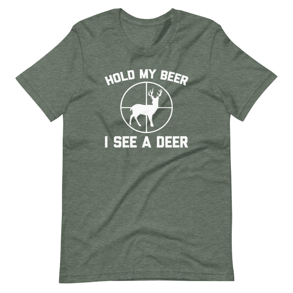 Hold My Beer, I See A Deer T-Shirt (Unisex) Hoodie, Sweatshirt | CiraTrend.com (Image 4)