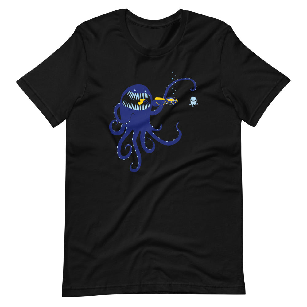 Tourism (Octopus vs. Diver) T-Shirt (Unisex) Hoodie, Sweatshirt | CiraTrend.com (Image 2)