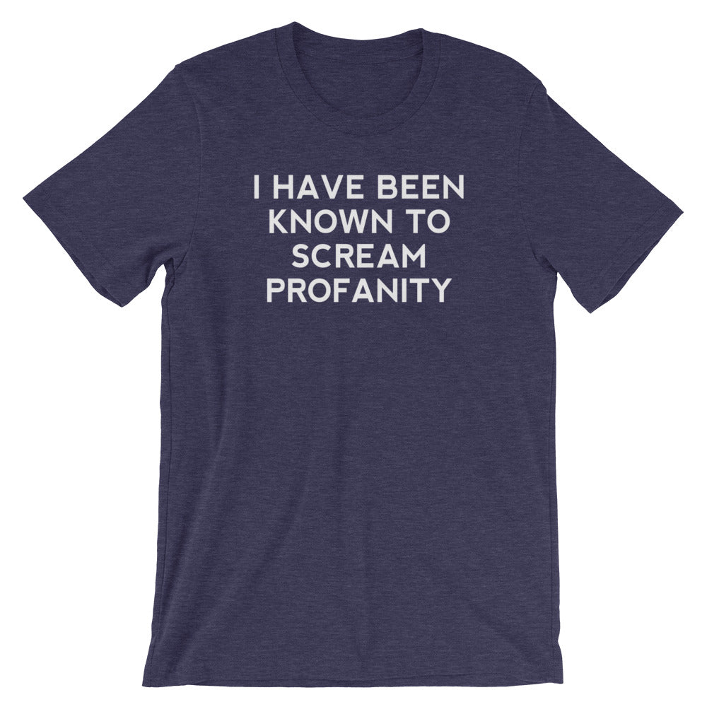 I Have Been Known To Scream Profanity T-Shirt (Unisex) Hoodie, Sweatshirt | CiraTrend.com (Image 1)