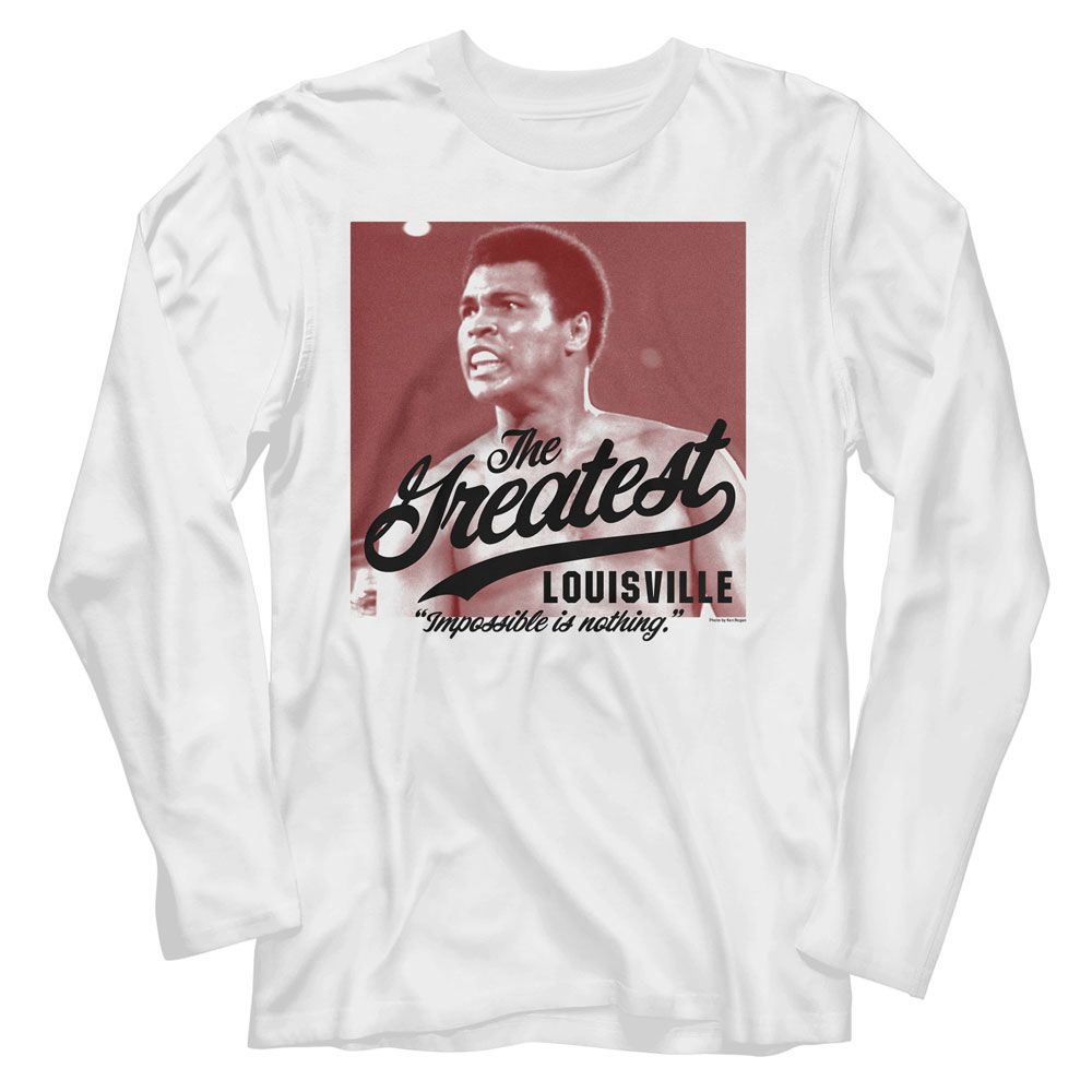 Muhammad Ali - Impossible Is Nothing Long Sleeve Tee Hoodie, Sweatshirt | CiraTrend.com