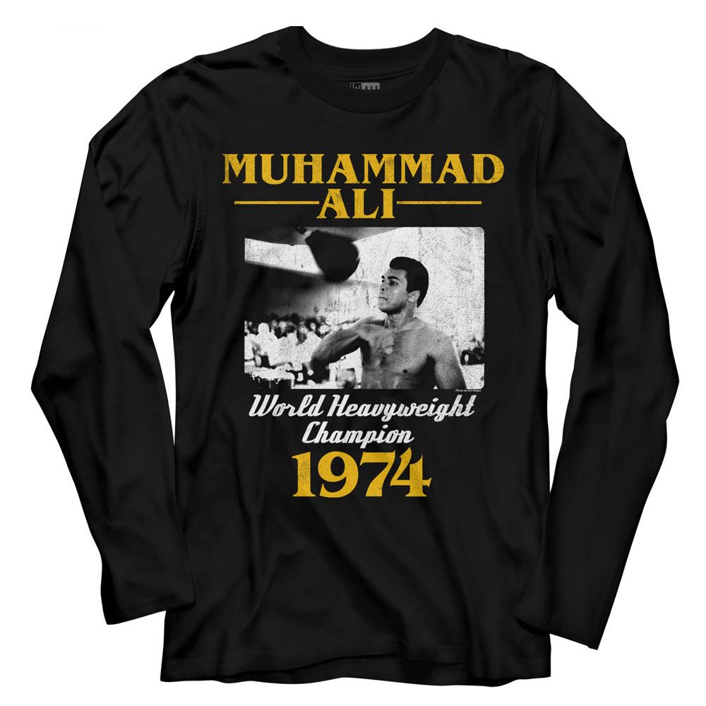 Muhammad Ali - MA74SS Long Sleeve Boyfriend Tee Hoodie, Sweatshirt | CiraTrend.com