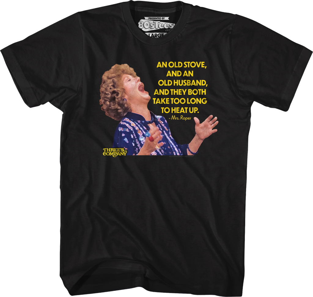 Old Stove Old Husband Three's Company T-Shirt Hoodie, Sweatshirt | CiraTrend.com (Image 1)