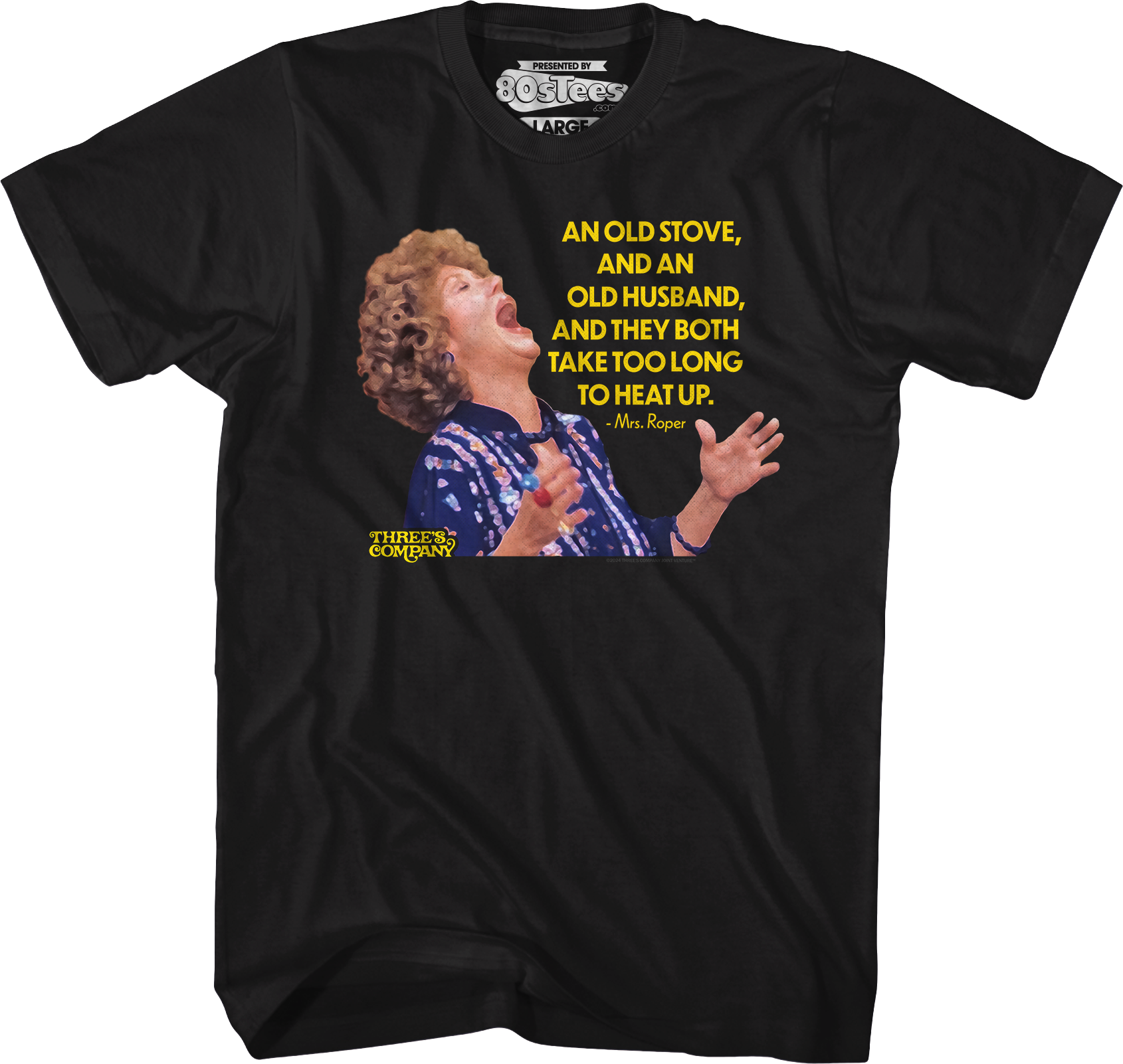 Old Stove Old Husband Three's Company T-Shirt Hoodie, Sweatshirt | CiraTrend.com (Image 1)