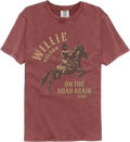 On The Road Again Willie Nelson Comfort Colors Brand T-Shirt Hoodie, Sweatshirt | CiraTrend.com (Image 1)