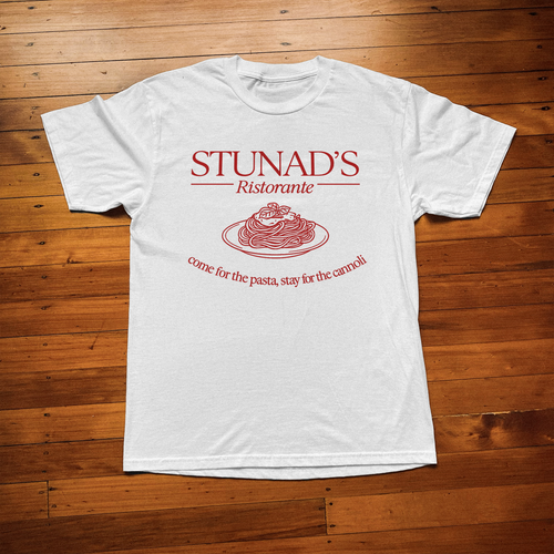 'STUNAD'S RISTORANTE' WHITE T-SHIRT Hoodie, Sweatshirt | CiraTrend.com (Image 1)