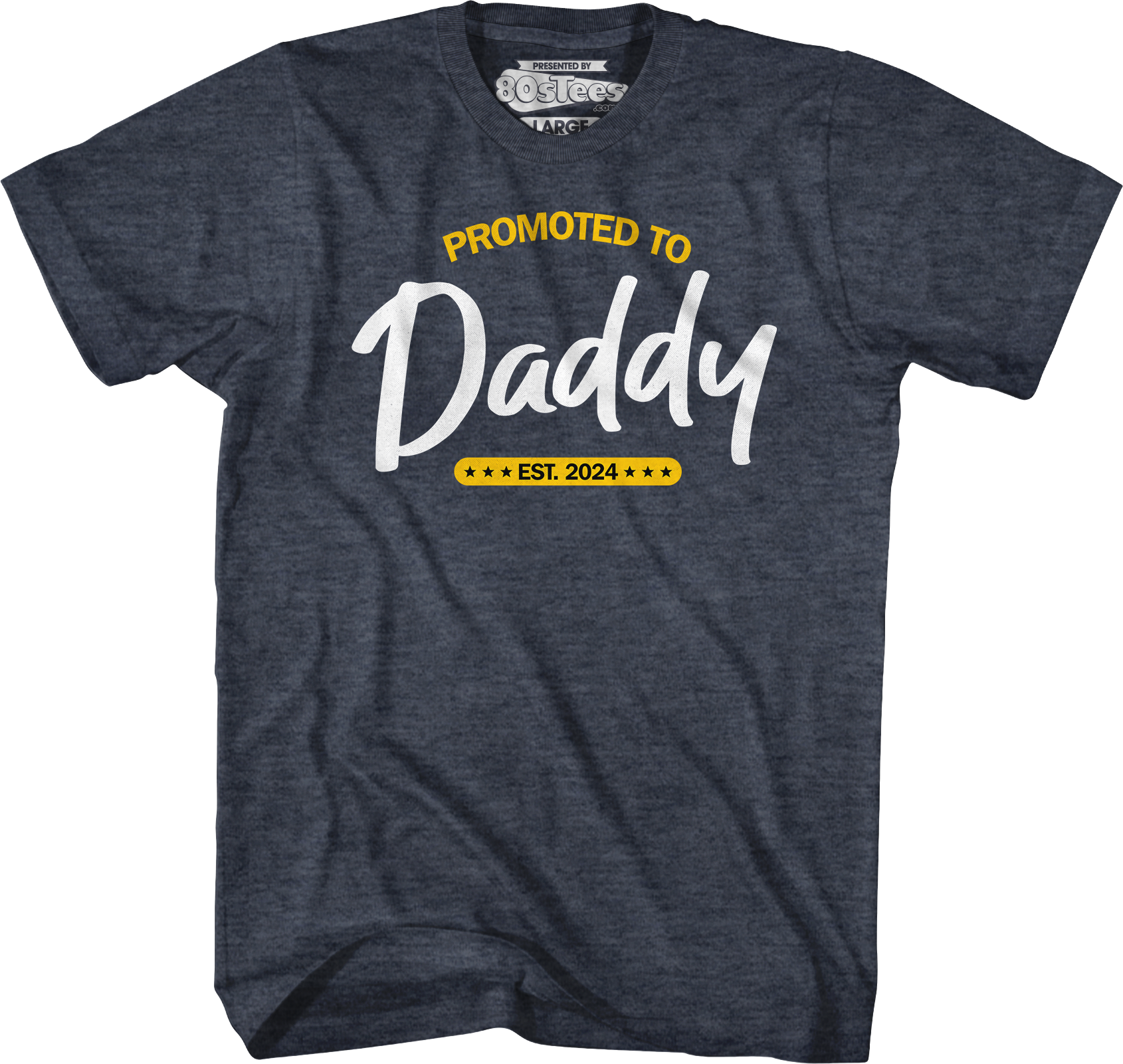 Promoted To Daddy Est. 2024 T-Shirt Hoodie, Sweatshirt | CiraTrend.com (Image 3)