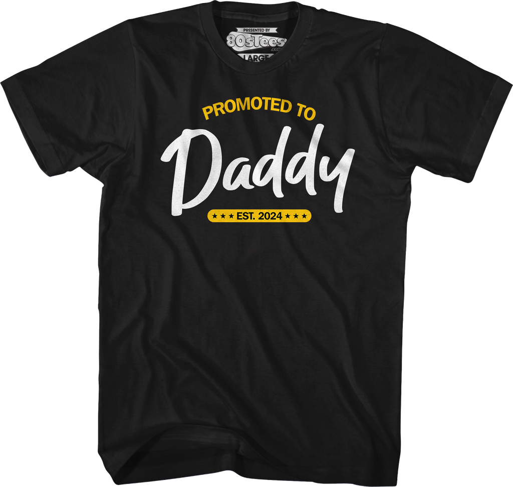 Promoted To Daddy Est. 2024 T-Shirt Hoodie, Sweatshirt | CiraTrend.com (Image 1)