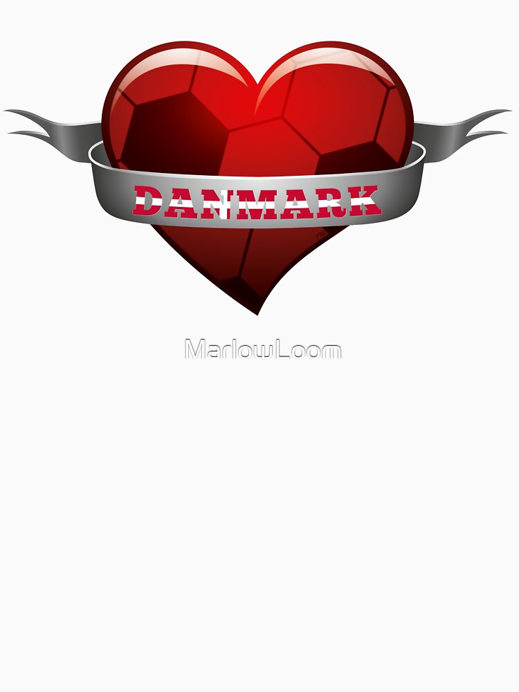 Danmark Denmark soccer heart by MarlowLoom