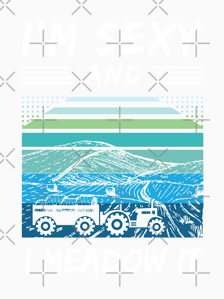 Vintage Farm Haystack Hay Retro Tractor Meadow Farmland Pasture Sexy Farmer by TheAplus