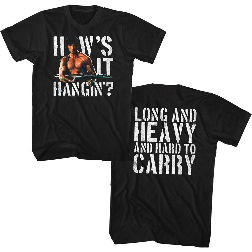 Rambo How'S It Hangin'? T-Shirt Hoodie, Sweatshirt | CiraTrend.com