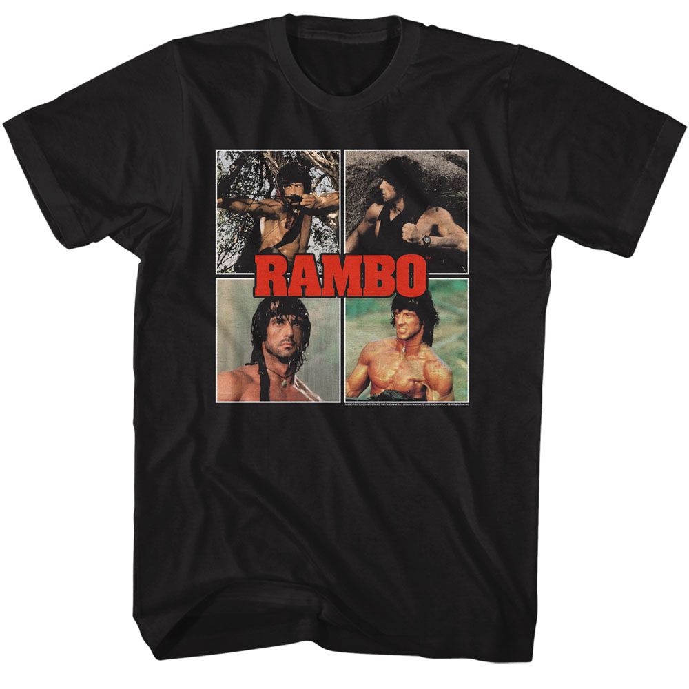 Rambo - Multi Image Boyfriend Tee Hoodie, Sweatshirt | CiraTrend.com