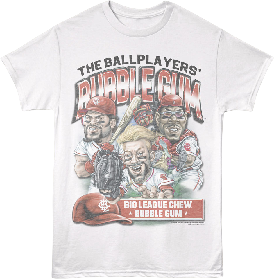 Retro Ballplayers' Bubble Gum Big League Chew T-Shirt Hoodie, Sweatshirt | CiraTrend.com (Image 3)