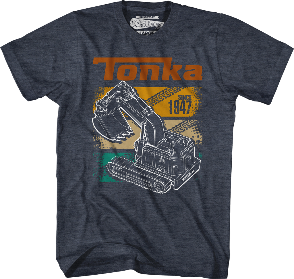 Retro Digger Track Panels Tonka T-Shirt Hoodie, Sweatshirt | CiraTrend.com (Image 3)