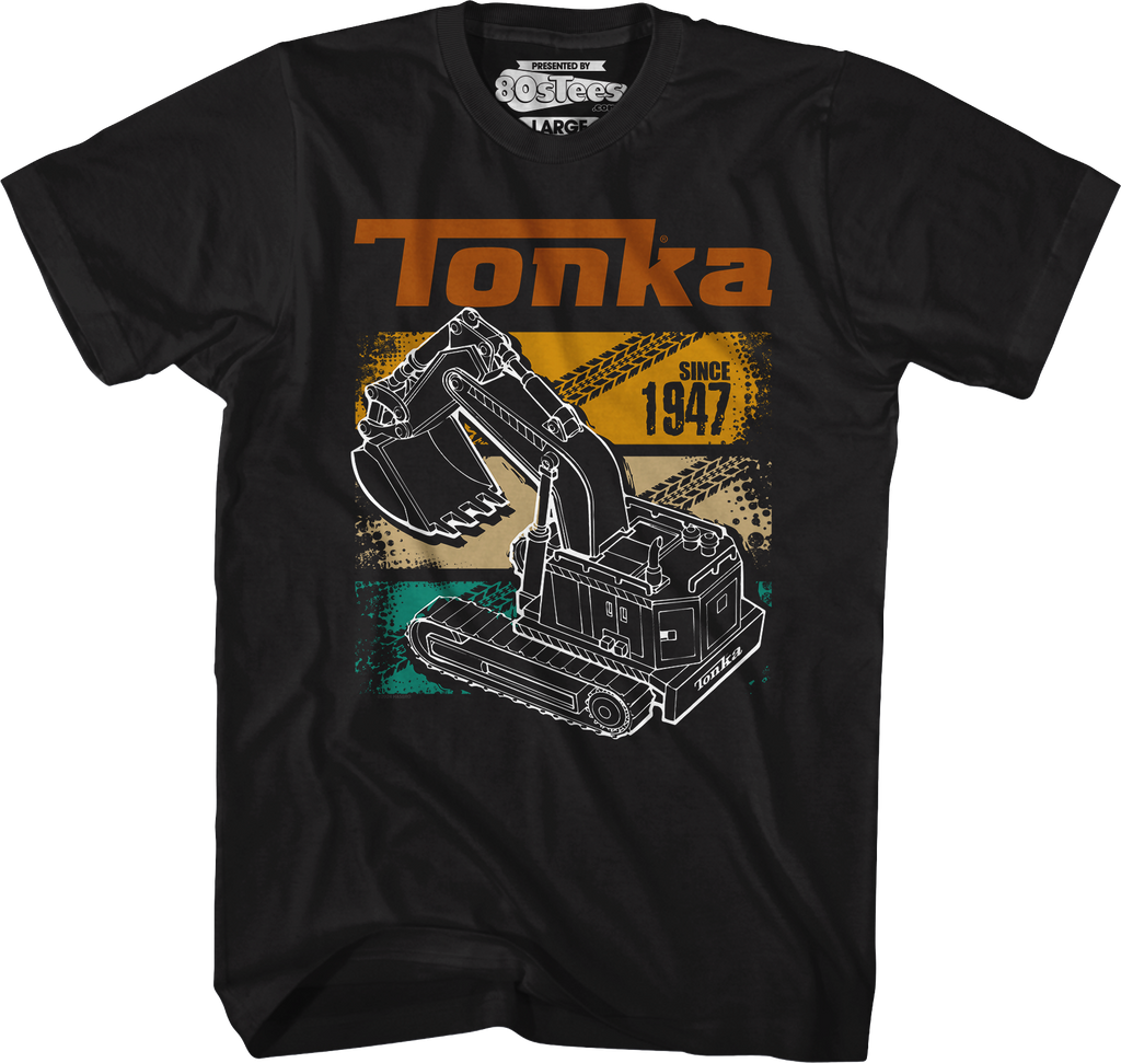 Retro Digger Track Panels Tonka T-Shirt Hoodie, Sweatshirt | CiraTrend.com (Image 1)