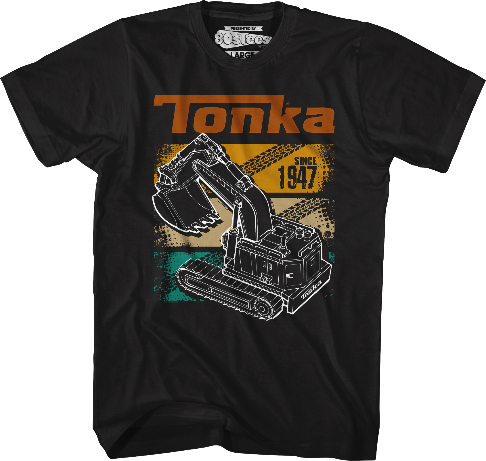 Retro Digger Track Panels Tonka T-Shirt Hoodie, Sweatshirt | CiraTrend.com (Image 1)
