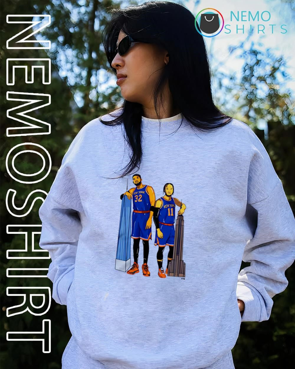 New York Twin Towers Towns & Brunson shirt