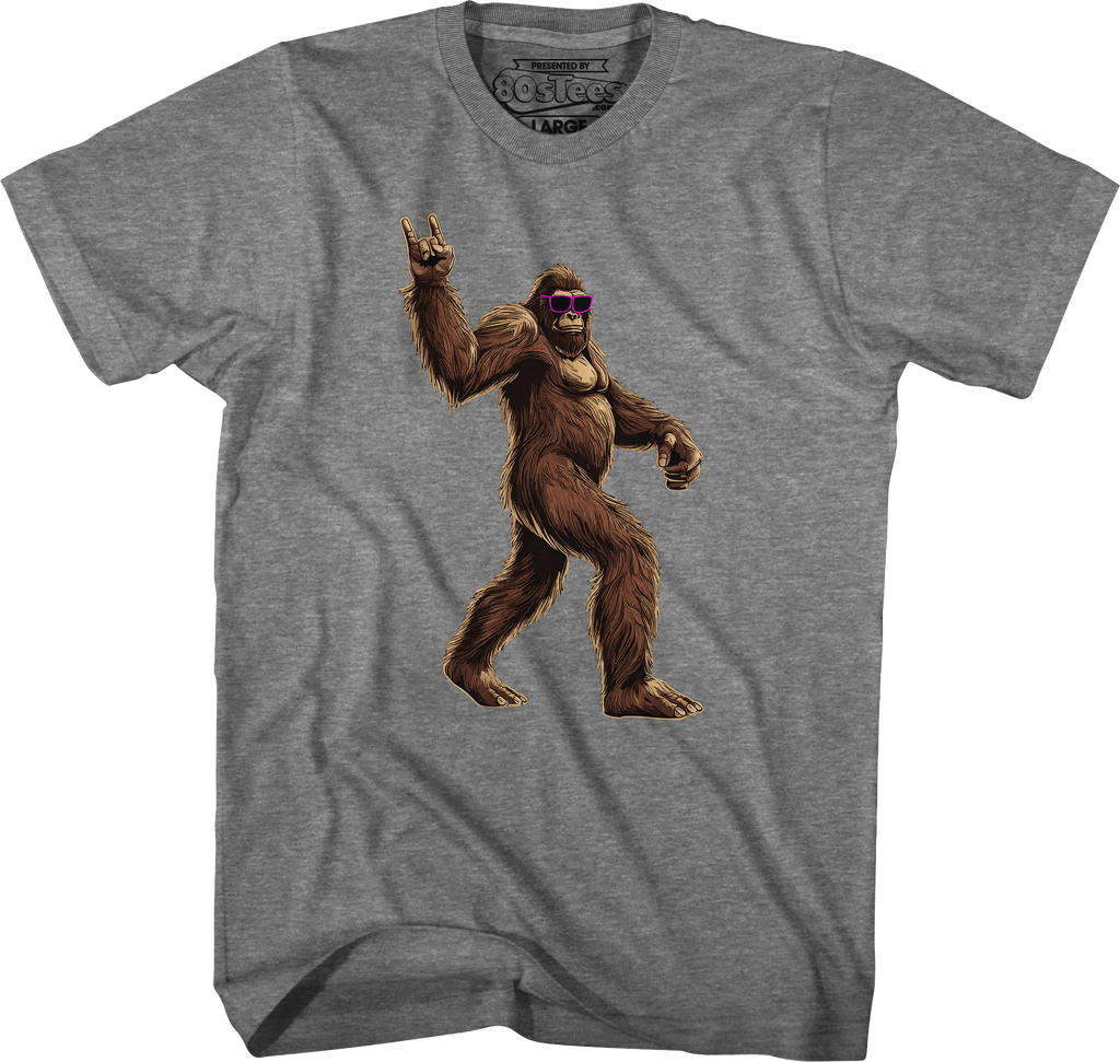 Rock On Bigfoot T-Shirt Hoodie, Sweatshirt | CiraTrend.com (Image 3)