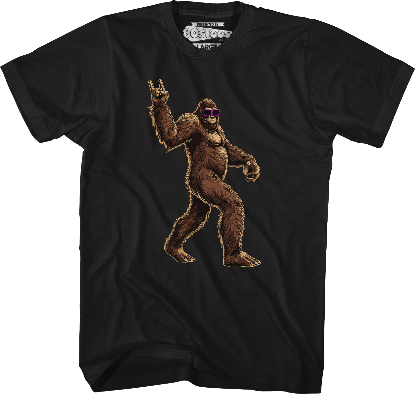 Rock On Bigfoot T-Shirt Hoodie, Sweatshirt | CiraTrend.com (Image 1)