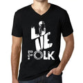 Men's Graphic T-Shirt V Neck Love Folk Eco-Friendly Limited Edition Short Sleeve