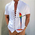Men's Summer Shirt Casual Slim Shirts Short Sleeve Button Down Tops Blouse