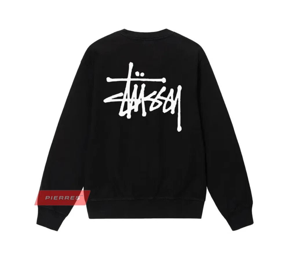 Stussy Basic Crewneck - Black - XL