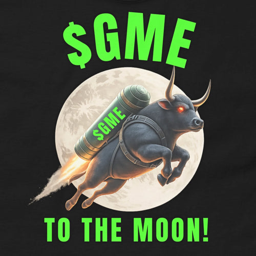 $GME GameStop Bull Stock Shirt Meme Stock Investor Trading To The Moon
