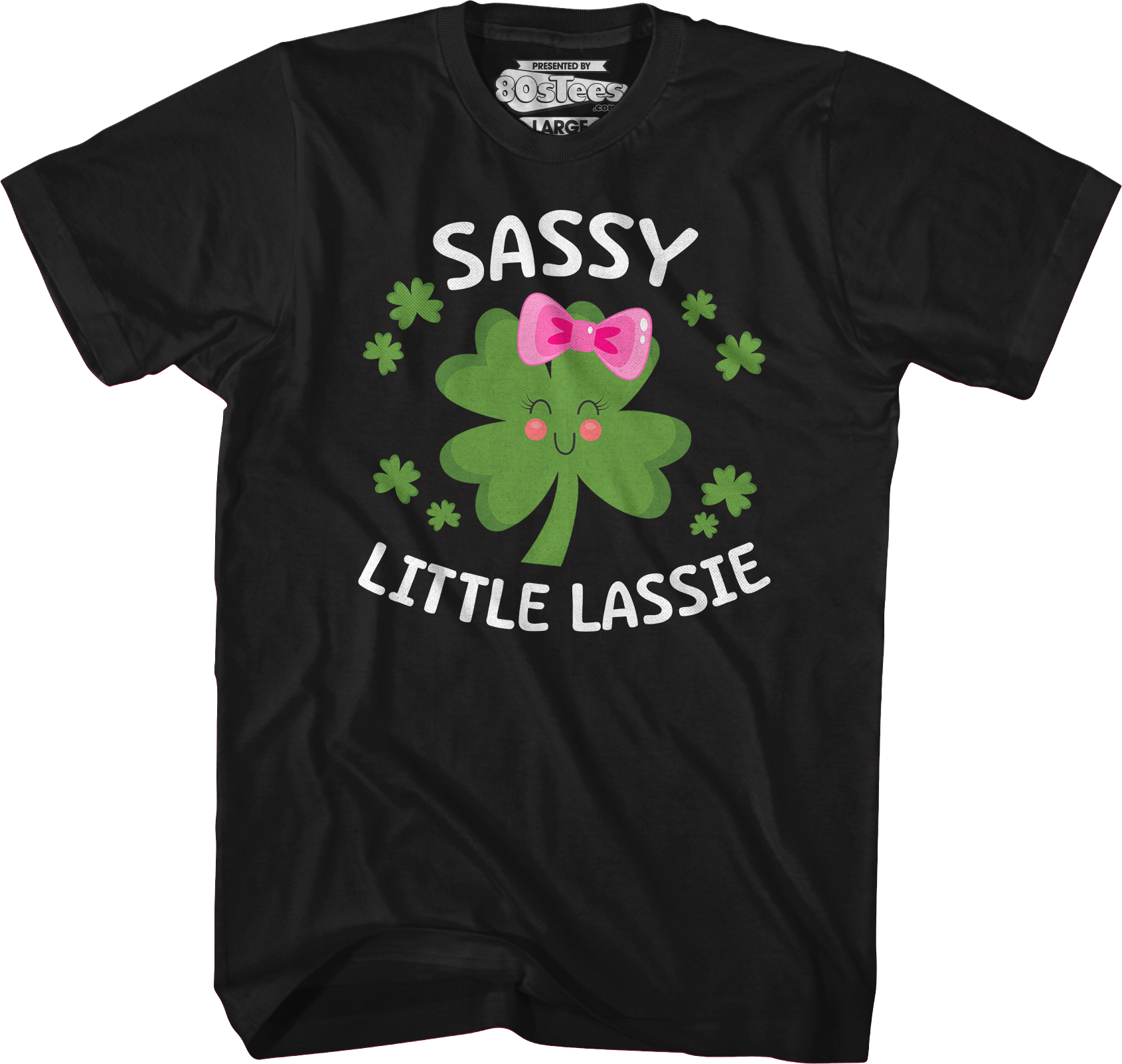 Sassy Little Lassie St. Patrick's Day T-Shirt Hoodie, Sweatshirt | CiraTrend.com (Image 1)