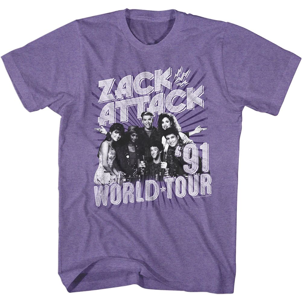 Saved By The Bell Zack Attack '91 Tour Boyfriend Tee Hoodie, Sweatshirt | CiraTrend.com