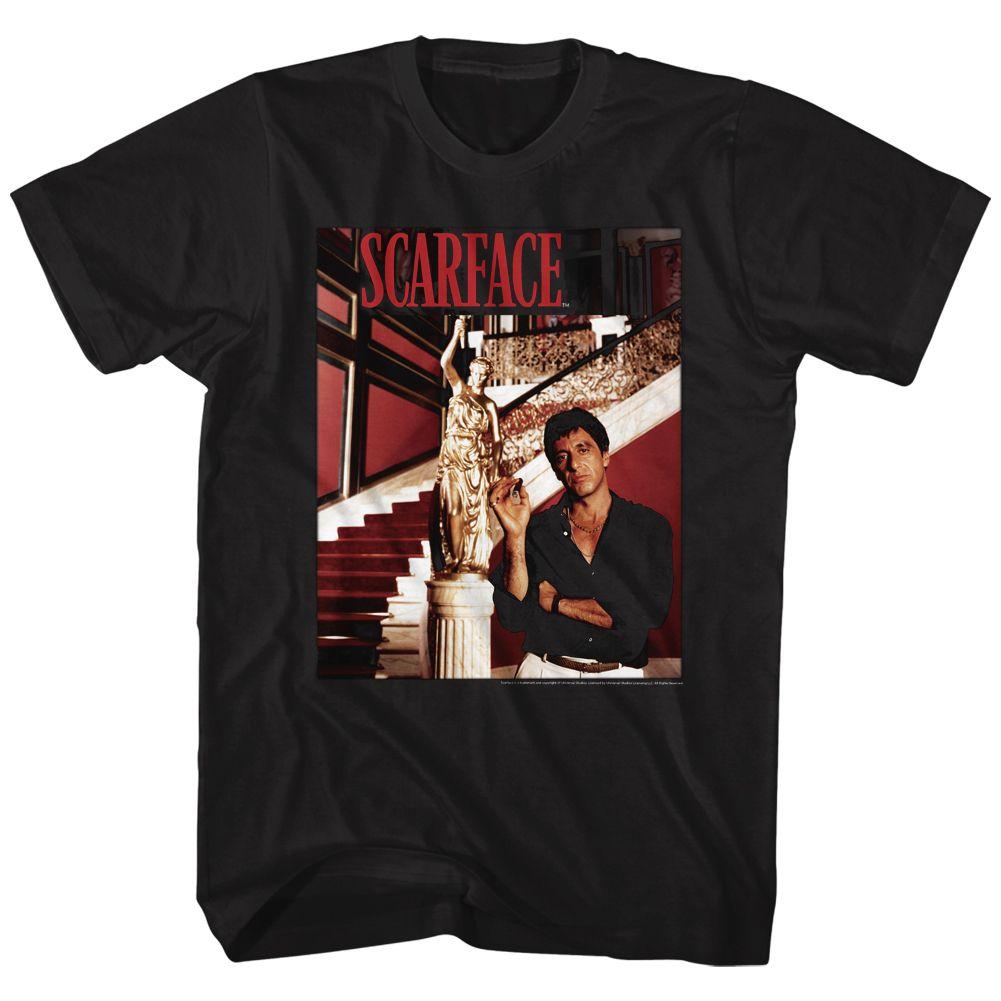 Scarface Statue Stairs T-Shirt Hoodie, Sweatshirt | CiraTrend.com