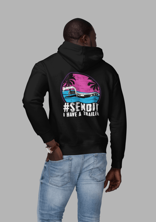 #SENDIT I Have A Trailer Zip-Up Retro Hoodie T-Shirts, Sweatshirt | CiraTrend.com (Image 2)