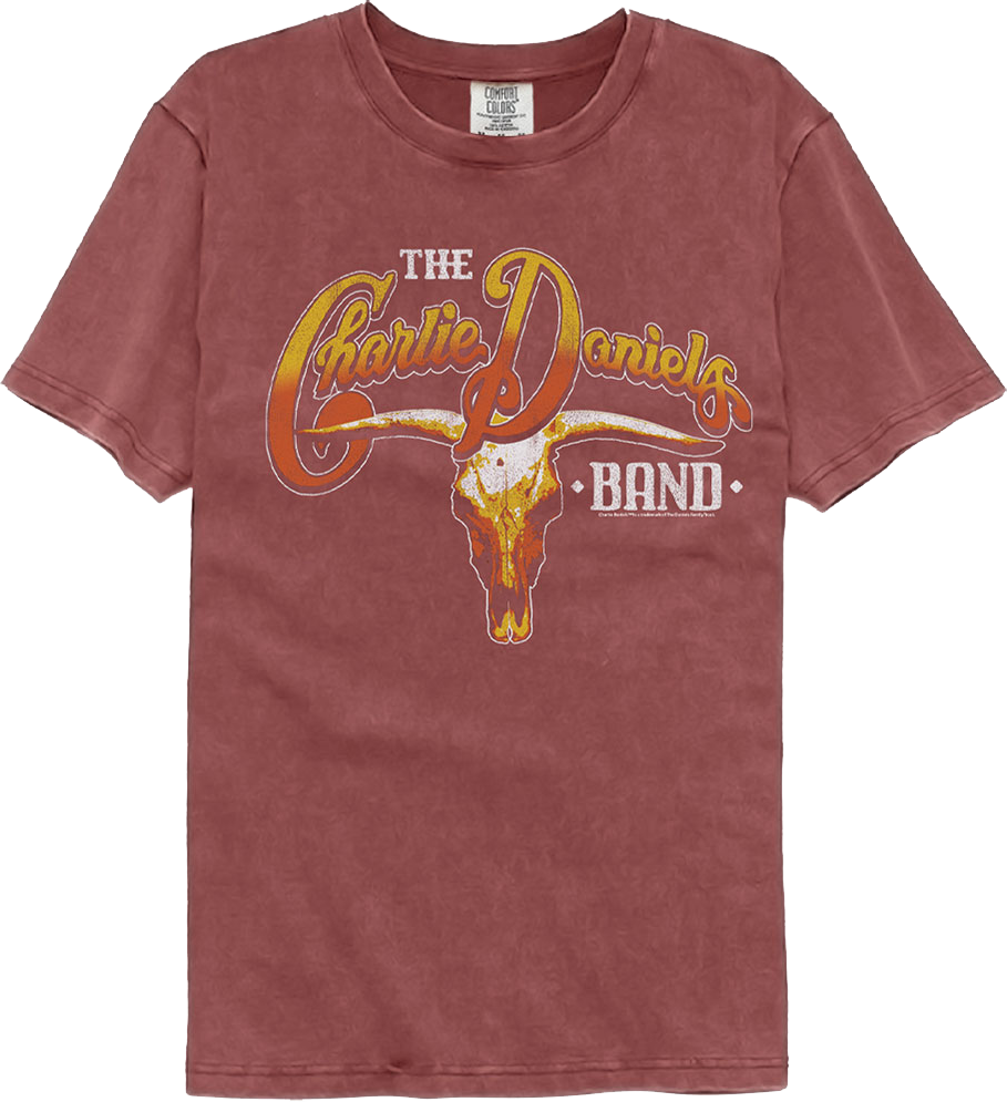 Skull & Logo Charlie Daniels Band Comfort Colors Brand T-Shirt Hoodie, Sweatshirt | CiraTrend.com (Image 1)