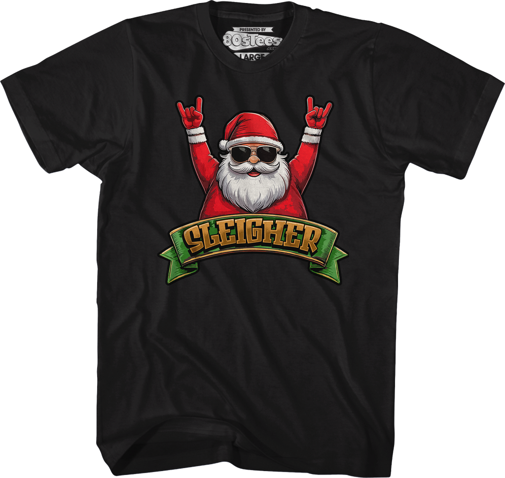 Sleigher Santa Claus T-Shirt Hoodie, Sweatshirt | CiraTrend.com (Image 1)