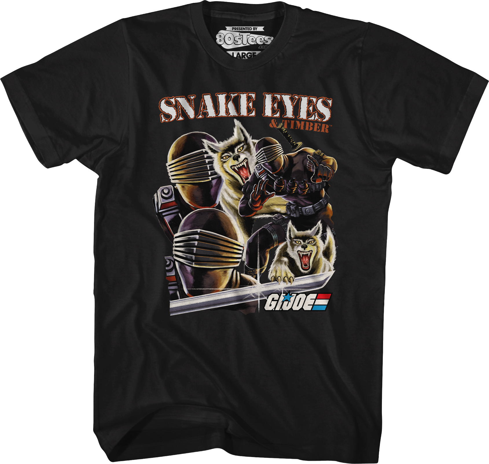 Snake Eyes & Timber Collage GI Joe T-Shirt Hoodie, Sweatshirt | CiraTrend.com (Image 1)