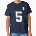 Italy Soccer Number 5 Vintage Sports Fan by RoyesButler