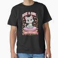 Just A Girl Who Loves Cats – Cute Kawaii Cat Lover Gift Design by CatLovers Studio